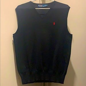 Cotton V-Neck Sweater Vest